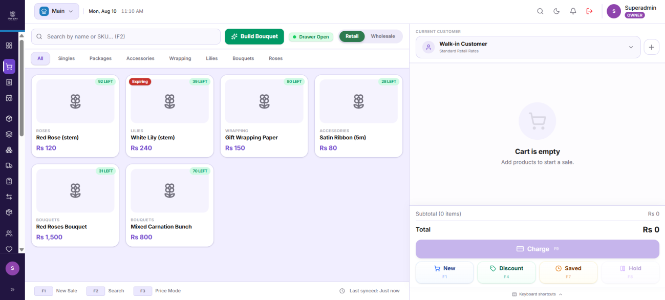 Fast, Barcode-Driven Checkout Terminal