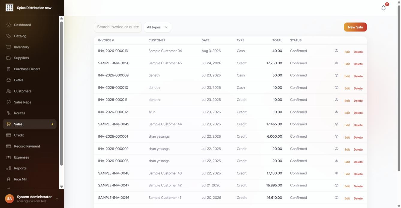POS Billing & Credit Management