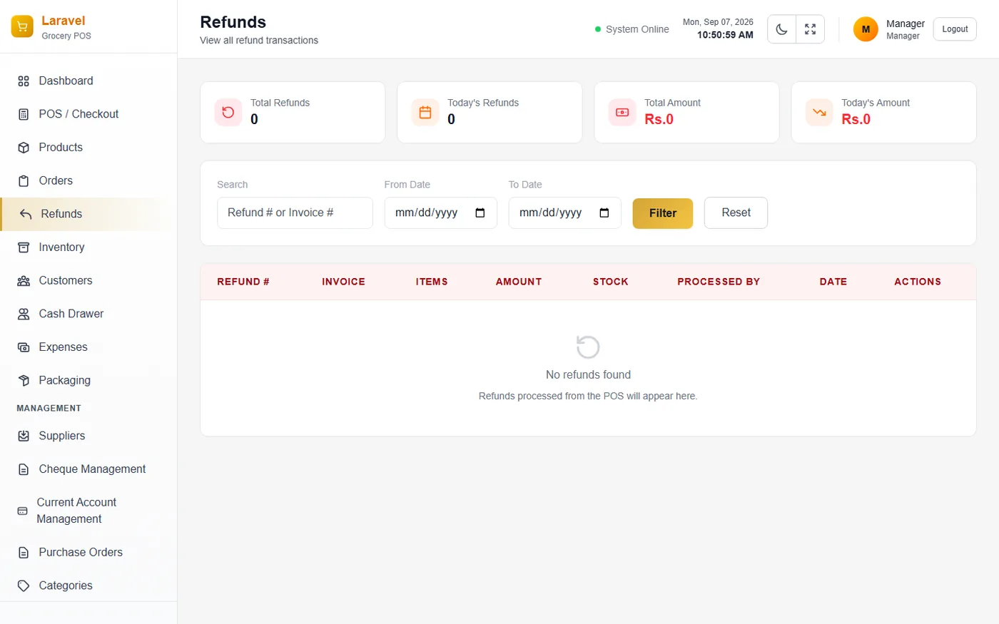 Customer Refunds and Supplier Returns