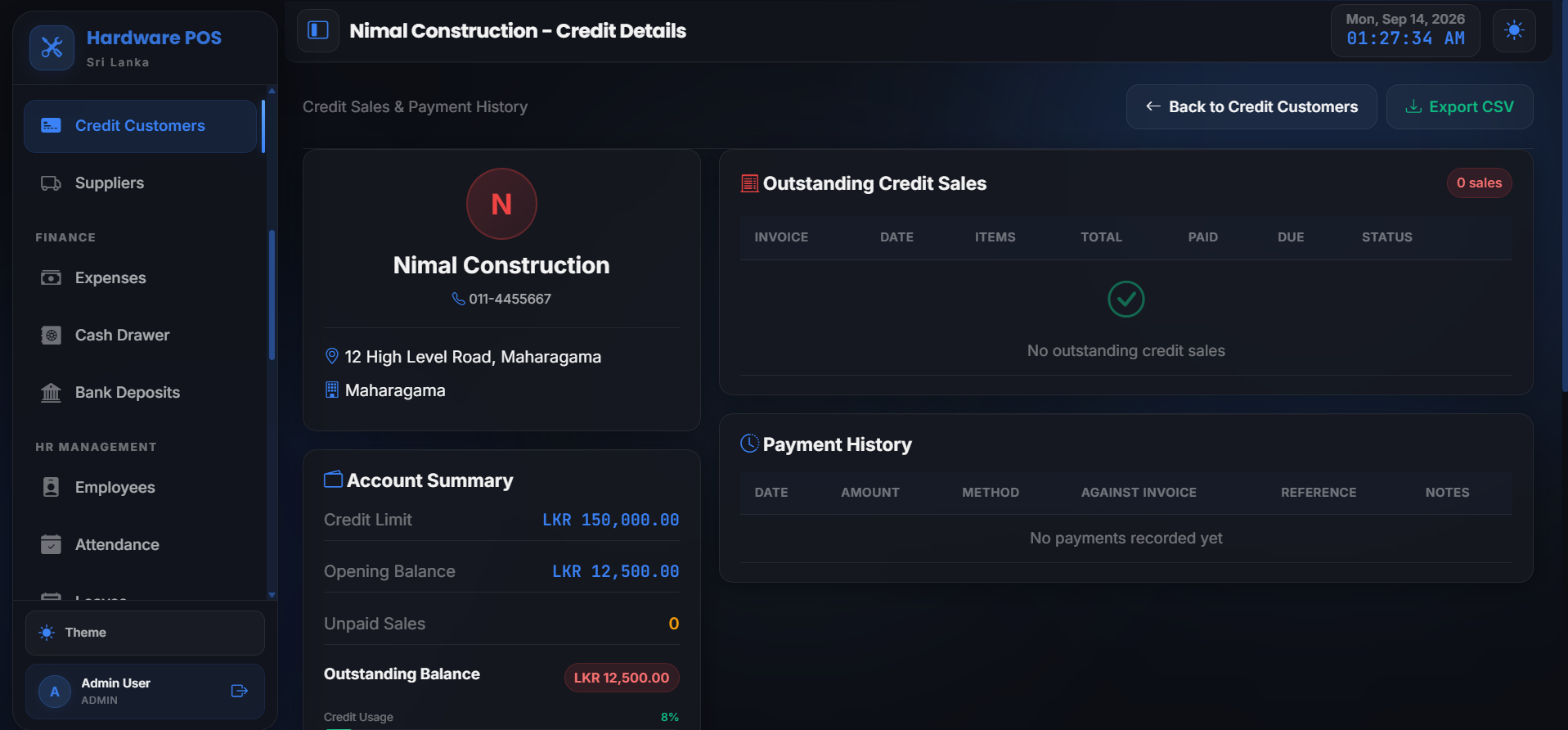 Customer Credit & Supplier Payables AR/AP Aging
