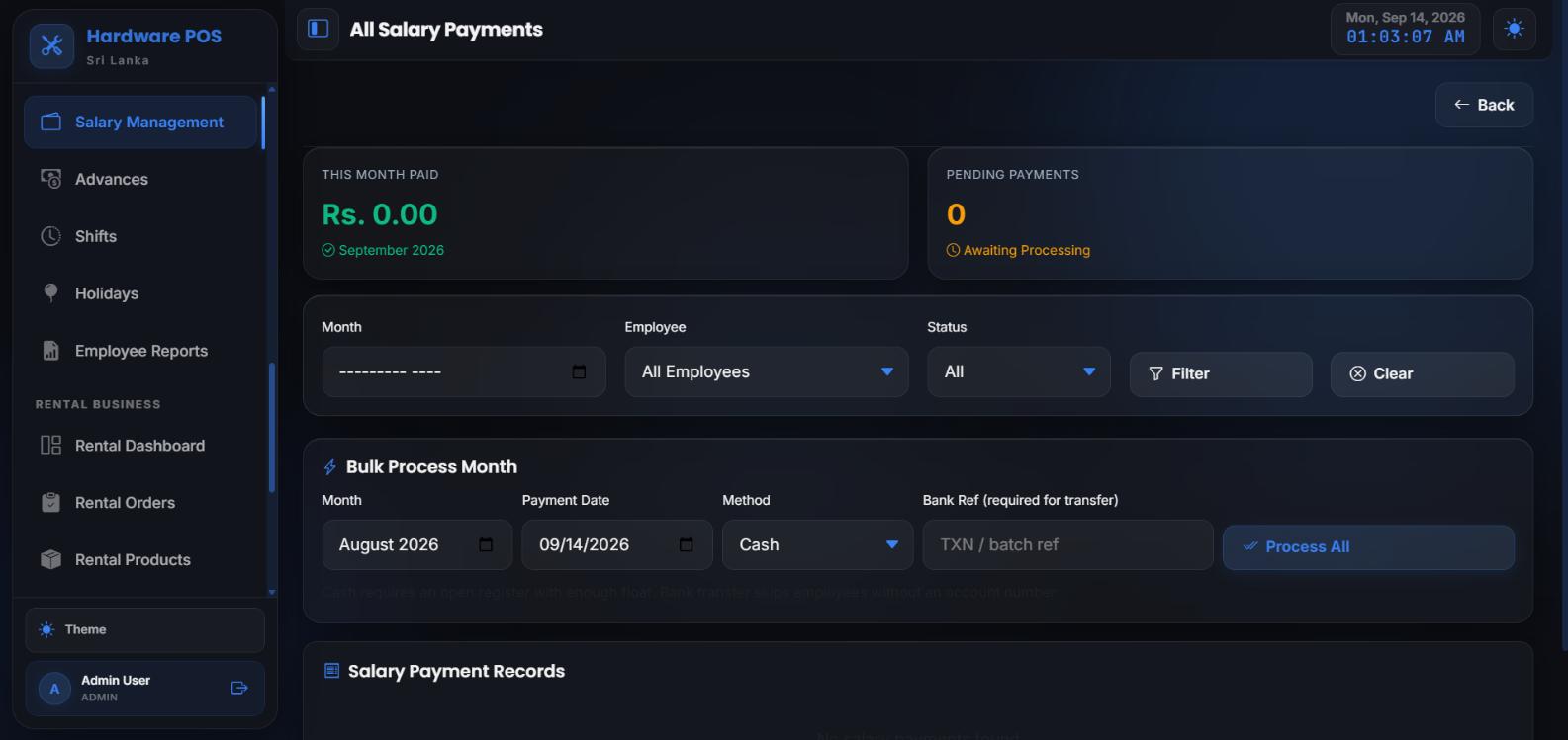 Integrated Employee HR & Payroll System