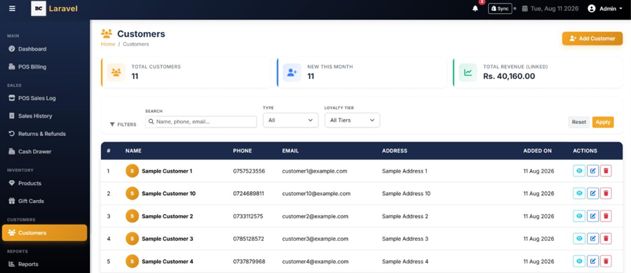 Customers Database
