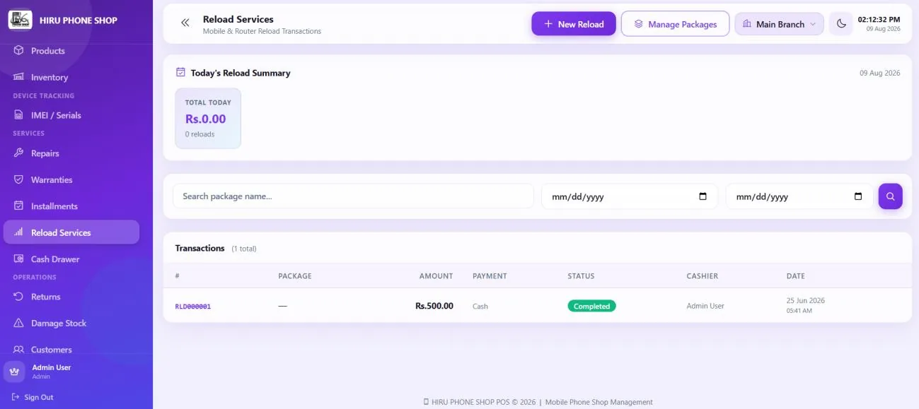 Reloads, Sold Right Alongside Devices