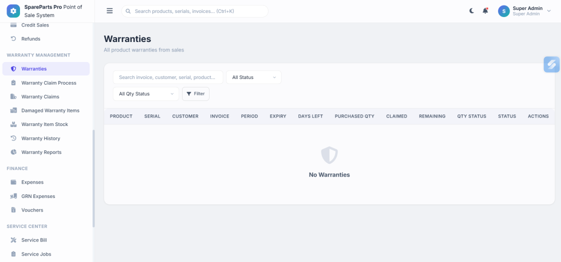 Warranty Claim Workflows & Full Traceability Chain